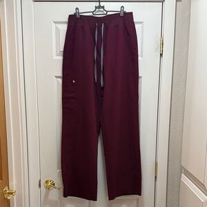 Figs Scrub Pants Womens Isabel Wide L/T; like new